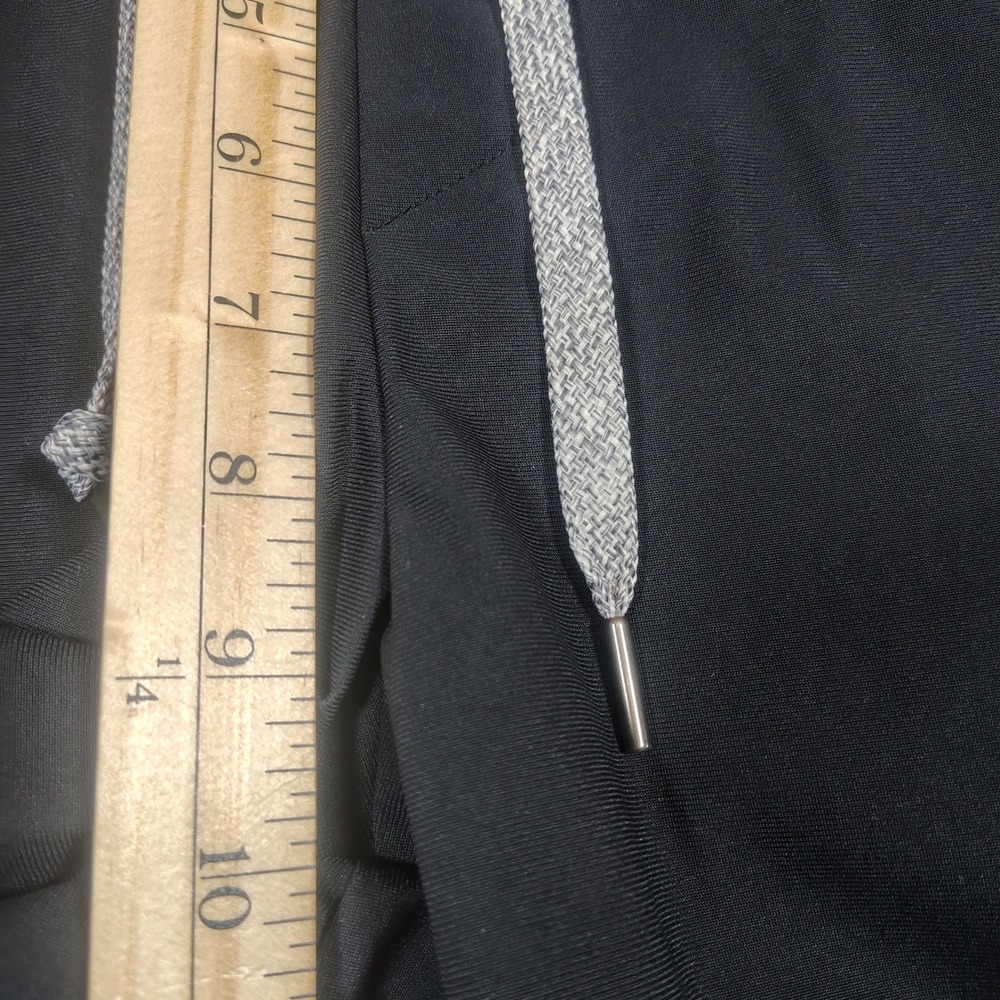 All In Motion Athletic Pants Mens L Black Drawstring Solid Recycled Polyester - Picture 7 of 8